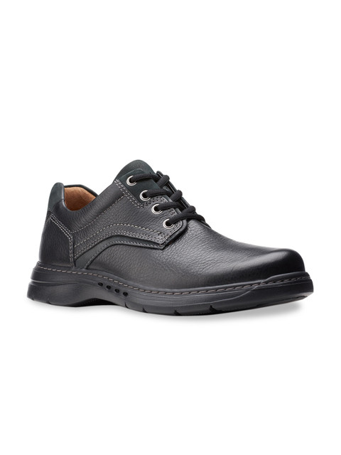 

Clarks Men Black Leather Derbys