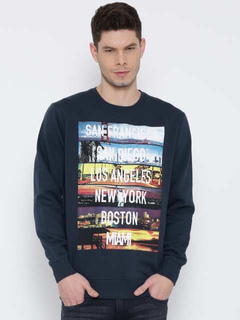 

Cloak & Decker by Monte Carlo Navy Printed Sweatshirt, Navy blue