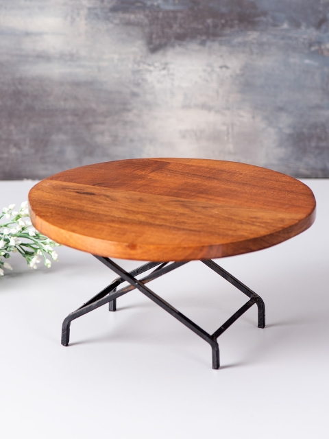 

nestroots Brown Solid Dessert Platter
