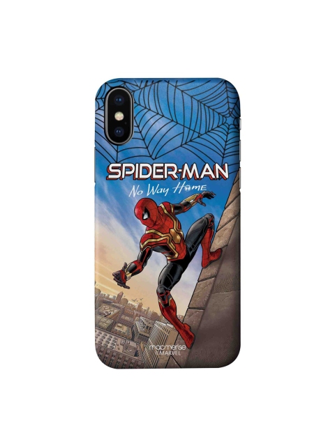 

macmerise Blue & Red Spider-Man Print Sleek iPhone X Back Case