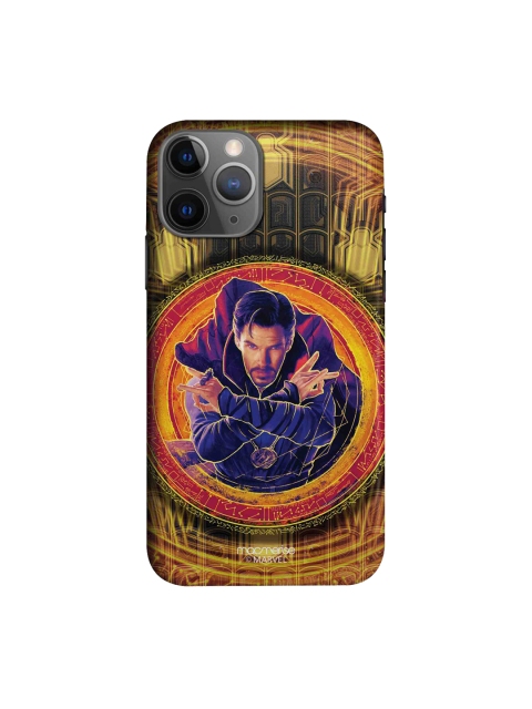 

macmerise Mustard Yellow & Navy Doctor Strange Print Sleek iPhone 11 Pro Back Case