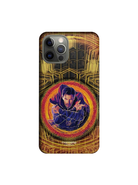 

macmerise Mustard Yellow & Navy Doctor Strange Print Sleek iPhone 12 Pro Back Case