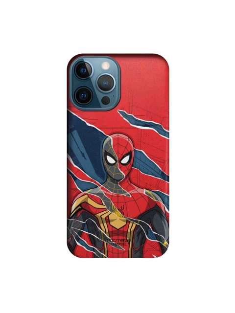 

macmerise Red & Blue Printed All 3 Spidey Sleek iPhone 12 Pro Max Back Case