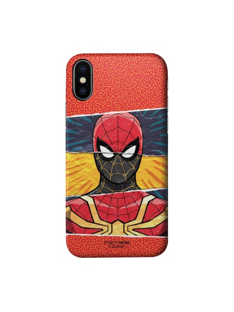 

macmerise Red & Blue Printed Spiderman Engage Sleek iPhone X Back Case
