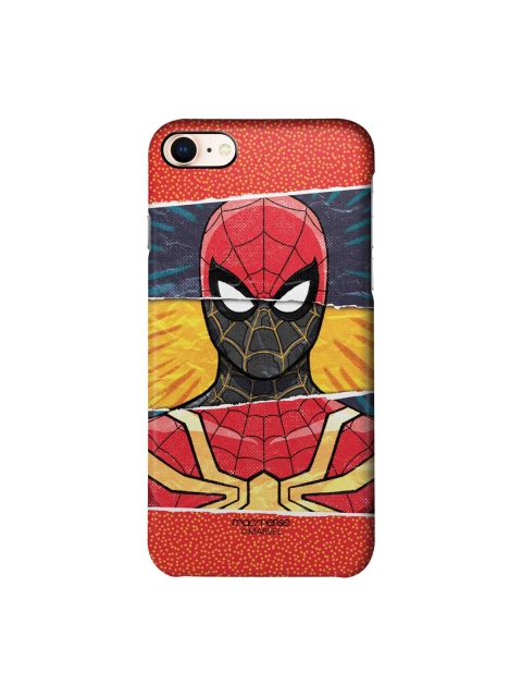 

macmerise Red &Yellow Printed Spiderman iPhone 8 Back Case