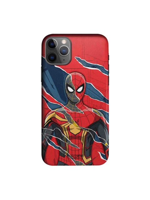 

macmerise Red & Navy Spider-Man Print Sleek iPhone 11 Pro Back Case