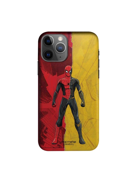 

macmerise Red & Mustard Yellow Spider-Man Print Sleek iPhone 11 Pro Max Back Case