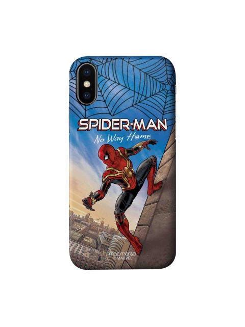 

macmerise Blue & Red Spider-Man Print Sleek iPhone XS Back Case