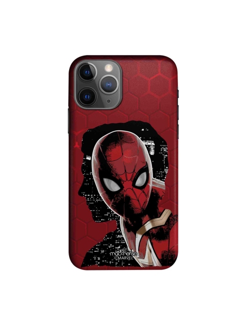 

macmerise Red & Black Spider-Man Print Sleek iPhone 11 Pro Max Back Case