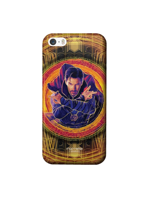 

macmerise Mustard Yellow & Navy Doctor Strange Print Sleek iPhone SE Back Case