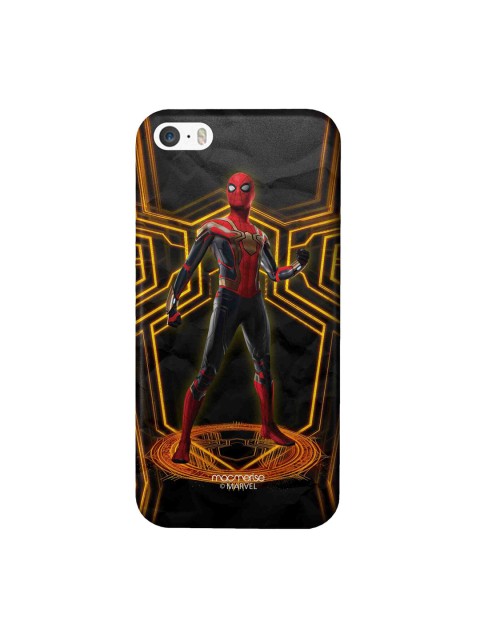 

macmerise Multi-Coloured Printed Extraordinary Spiderman Sleek iPhone SE Back Cover