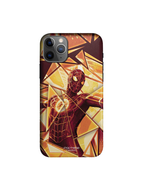 

macmerise Red & Yellow Spiderman Character Printed iPhone 11 Pro Sleek Back Cover