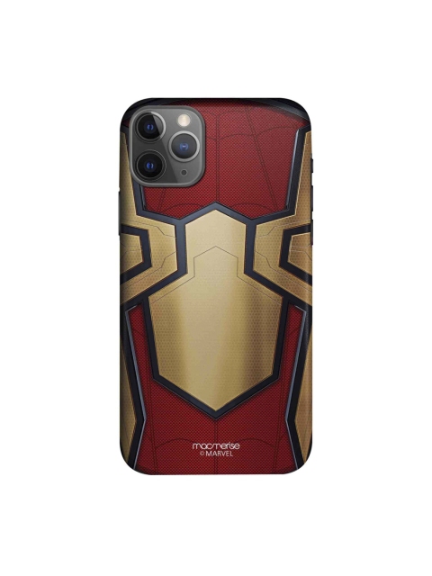 

macmerise Red & Gold Integrated Spider Logo iPhone 11 Pro Sleek Back Cover