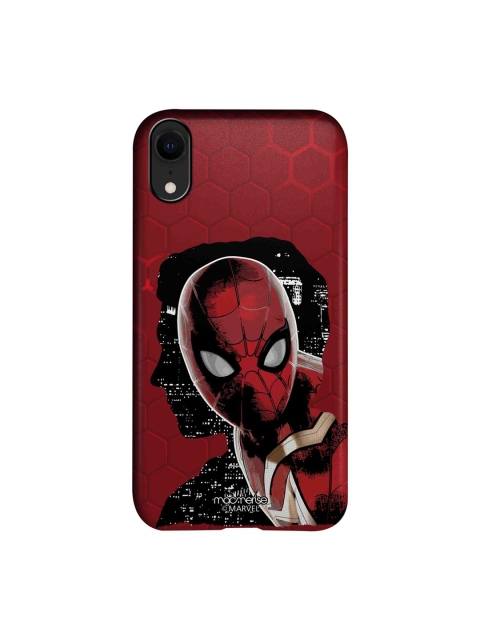 

macmerise Red & Black Spider-Man Print Sleek iPhone XR Back Case
