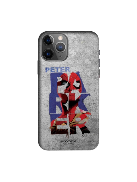 

macmerise Grey & Red Peter Parker Grunge iPhone 11 Pro Max Sleek Back Case