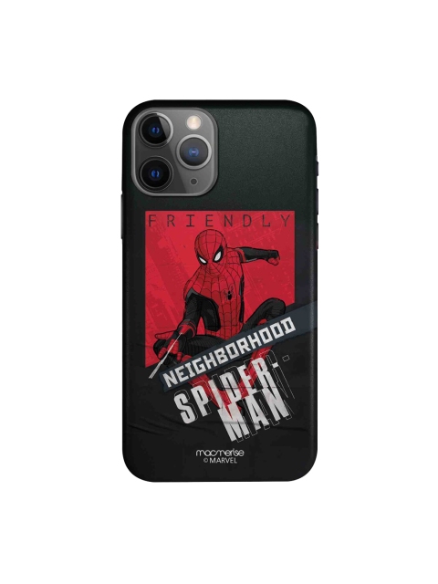 

macmerise Red & Black Spider-Man Print Sleek iPhone 11 Pro Max Back Case
