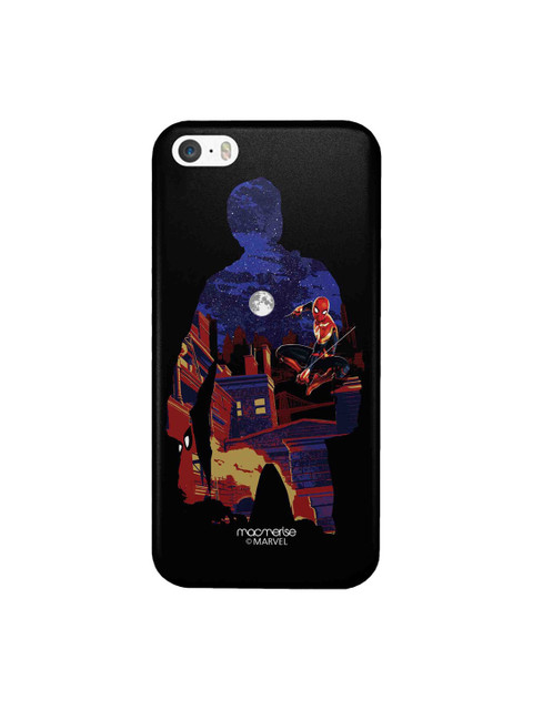 

macmerise Black & Blue Spidey Town iPhone SE Sleek Back Case