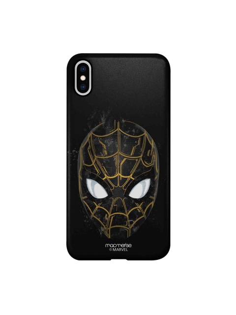 

macmerise Black & Gold-Toned Spidey iPhone XS Max Sleek Back Cover