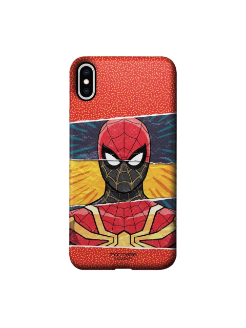 

Macmerise Red & Black Spiderman Printed iPhone Xs Max Back Case