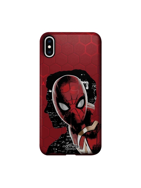 

Macmerise Red & Black Spiderman Printed iPhone Xs Max Back Case