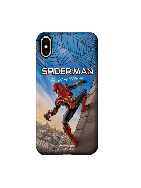 

macmerise Blue & Red Spider-Man Printed Sleek iPhone XS Max Back Case