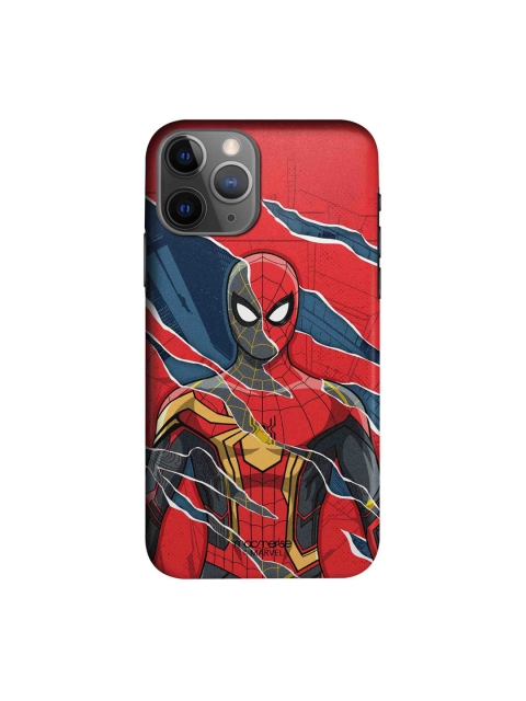 

macmerise Red & Navy Spider-Man Print Sleek iPhone 11 Pro Max Back Case