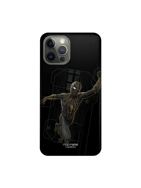 

macmerise Black & Yellow Spiderman iPhone 12 Pro Sleek Back Cover