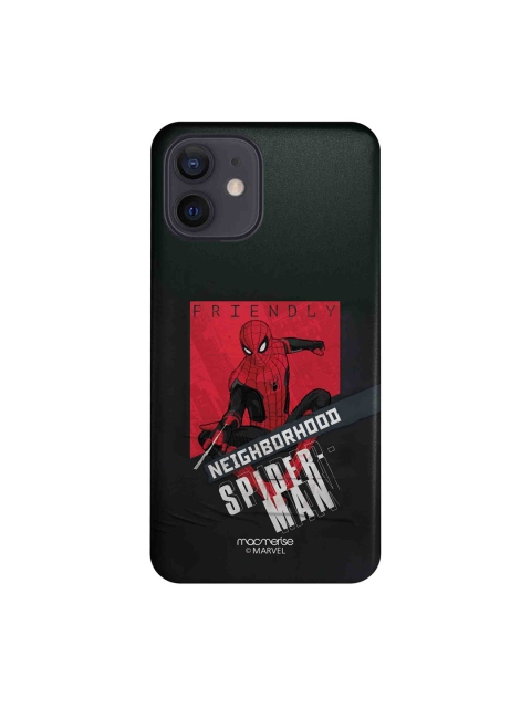 

macmerise Black & Red Neighborhood Spidey iPhone 12 Printed Sleek Case