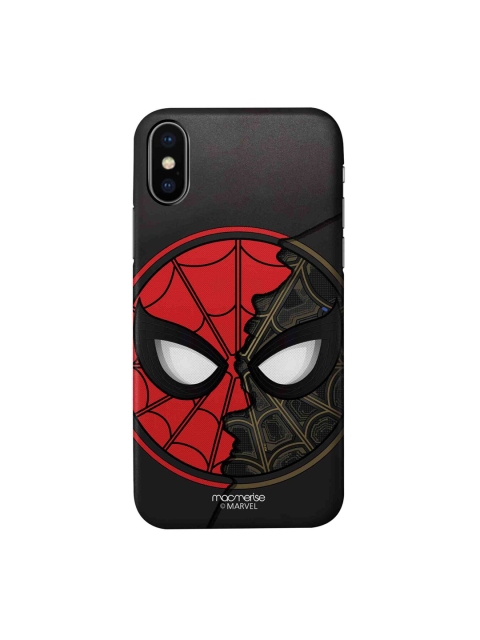 

macmerise Black & Red Spider-Man Print Sleek iPhone X Back Case