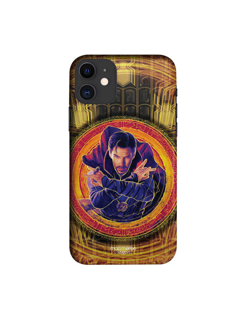 

macmerise Mustard Yellow & Navy Doctor Strange Print Sleek iPhone 11 Back Case