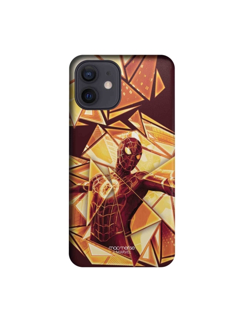 

Macmerise Brown & Gold toned Spiderman Printed iPhone 12 Mobile Case