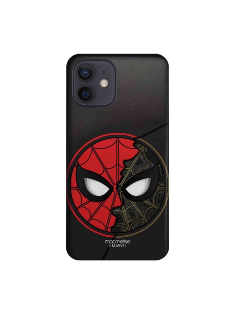 

macmerise Black & Red Spider-Man Print Sleek iPhone 12 Back Case