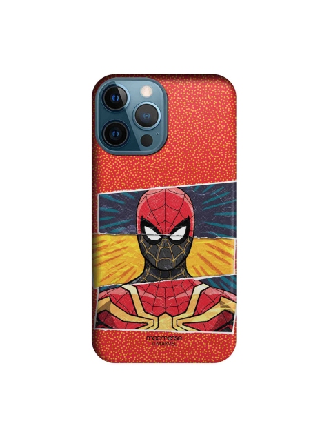 

macmerise Red & Mustard Yellow Spider-Man Print Sleek iPhone 12 Pro Max Back Case
