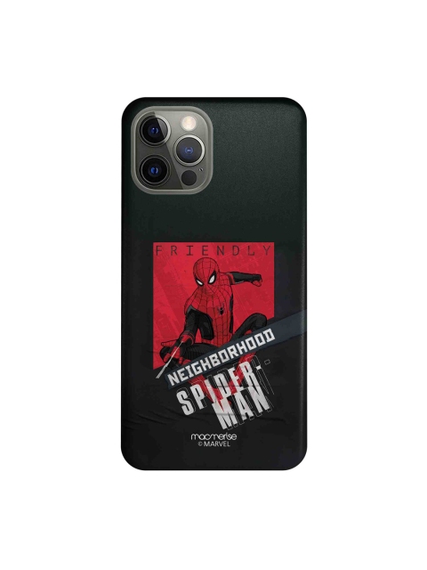 

macmerise Black & Red Neighborhood Spidey Printed iPhone 12 Pro Mobile Case