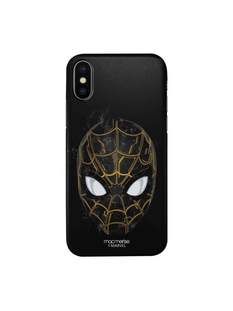 

macmerise Black & Gold-Toned Spidey iPhone XS Sleek Back Cover