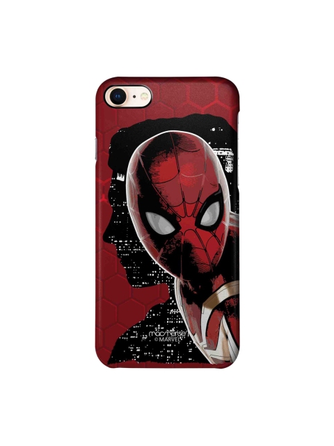 

macmerise Red & Black Spider-Man Print Sleek iPhone 8 Back Case