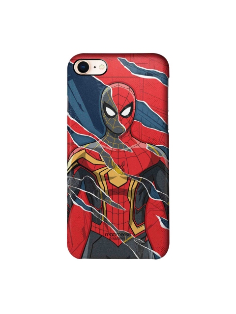 

macmerise Red & Navy Spider-Man Print Sleek iPhone 8 Back Case