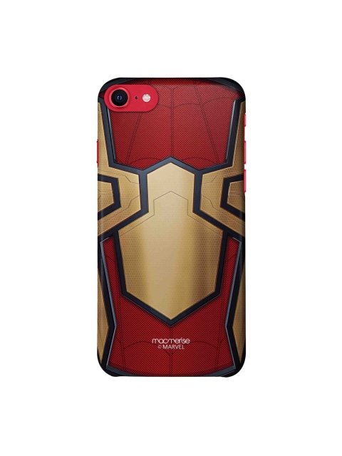 

Macmerise Red & Beige Integrated Spider Logo Printed Plastic iPhone SE Back Case