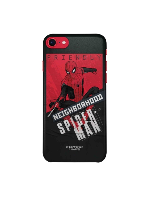 

macmerise Red & Black Neighborhood Spiderman Print iPhone SE Back Case