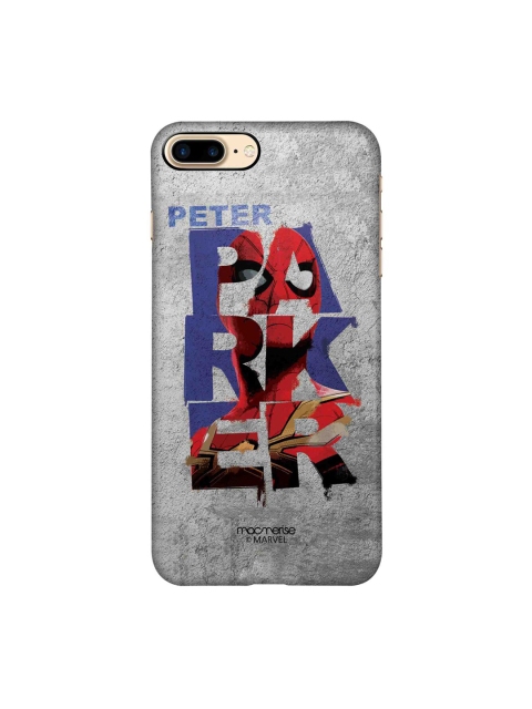 

macmerise Grey & Red Spider-Man Print Sleek iPhone 8 Plus Back Case