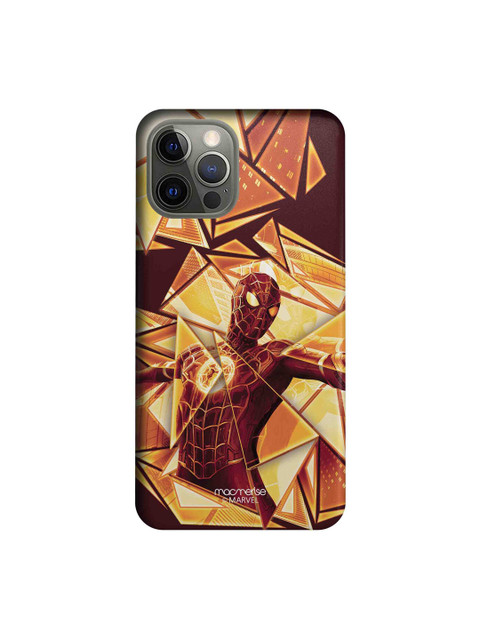 

macmerise Maroon & Yellow Shattered Dimension Spidey iPhone 12 Pro Back Case