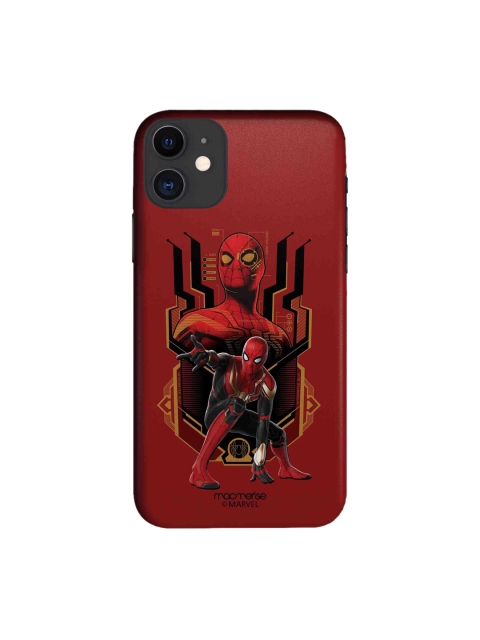 

macmerise Red & Black Spidey Strikes iPhone 11 Back Case
