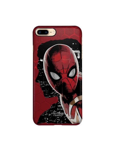 

macmerise Red & Black Spider-Man Print Sleek iPhone 8 Plus Back Case