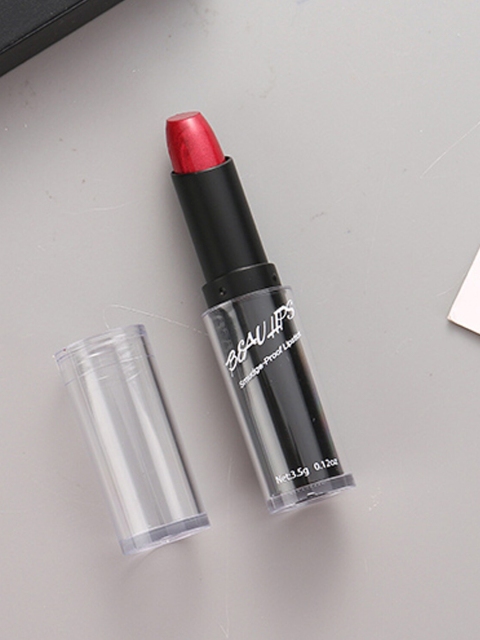 

XIMI VOGUE Women Beau Lips Smudge-Proof Lipstick, Red