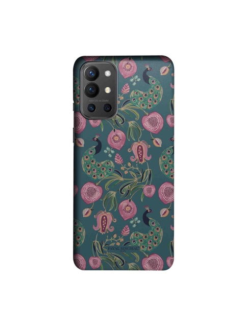 

CelfieDesign Green & Pink Peacock Print OnePlus 9R Slim Back Case