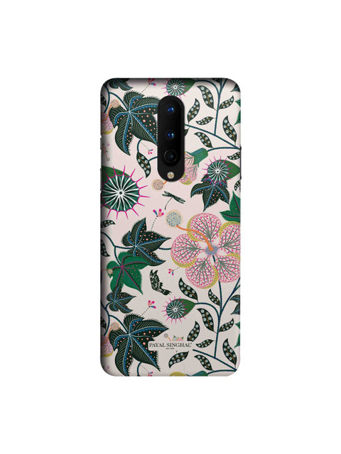 

CelfieDesign Pink & Green Floral Print OnePlus 8 Slim Back Case