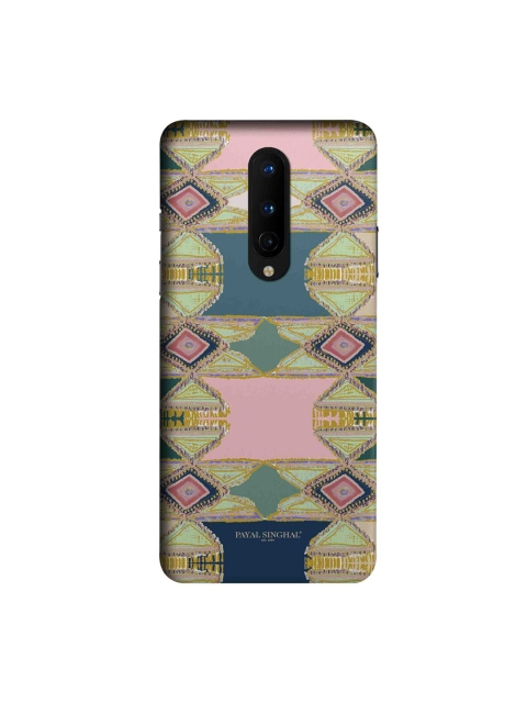 

CelfieDesign Green & Pink Aztec Print OnePlus 8 Slim Back Case