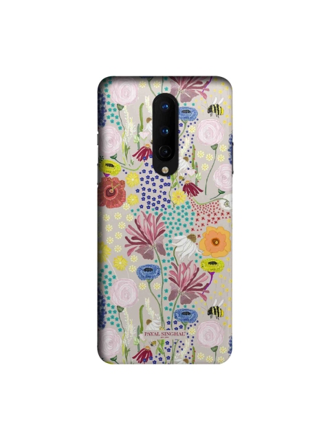 

CelfieDesign Multicoloured Floral Print OnePlus 8 Slim Back Case, Multi