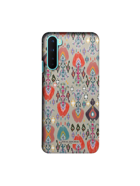 

CelfieDesign Multicoloured Ikat Print OnePlus Nord Slim Back Case, Multi