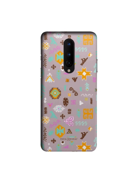 

CelfieDesign Lavender & Orange Quirky Print OnePlus 8 Slim Back Case